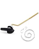 iFealClear Universal Brass Toilet Tank Flush Lever Handle, Side/Angle Mount Toilet Trip Lever Compatible with Kohler K-GP30324-CP, Stainless Steel Chain, Oil Rubbed Bronze
