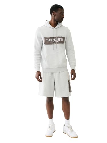True Religion Men's Frayed Atch Pullover Hoodie2