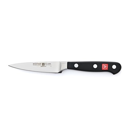 Wüsthof Classic High Carbon Steel Paring Knife, 3.5', Black
