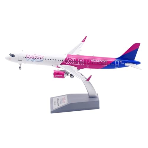 Modelo de avión Wizz Air Airbus A321NEO G-XLRA a escala 1:200 réplica coleccionable de 31 cm