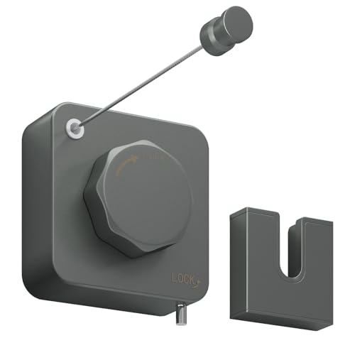 Danpoo Stainless Steel Retractable Washing Line Heavy Duty, Non-Sagging Clothes Line Retracting Indoor for Laundry Drying, Grey