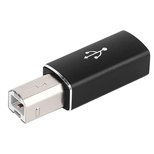 SUPERNIGHT USB C Buchse zu MIDI Stecker Konverter, USB C zu USB B Adapter Kompatibel mit Druckern, Scannern, E-Pianos, Synthesizern, USB Mikrofonen