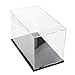 dailymall 4-Packs 4-Sided Clear Acrylic Perspex Box Cube Display Case with Acrylic Base Lid (200mm x 100mm x 100mm)