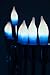 The Dreidel Company Menorah Bulbs, 10 Blue and White Electric Hanukkah Menorah Flame Shaped Replacement Bulbs