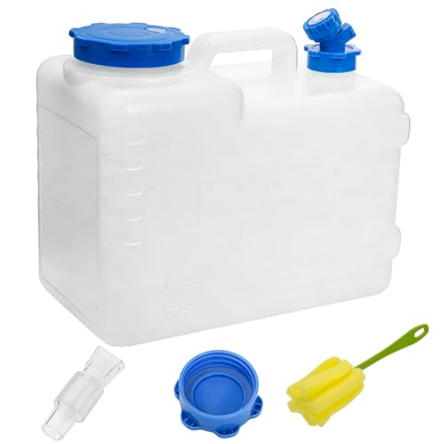 Contenedor de Agua Dicunoy con Grifo, 4 Galones, Recipiente Portátil para Camping, Dispensador delgado y resistente para vehículo, uso al aire libre, senderismo, emergencia