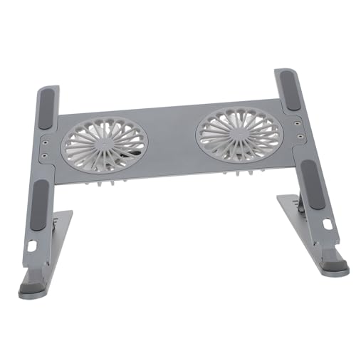 Base para laptop de aluminio KOMBIUDA con ventilador USB silencioso miniatura 1