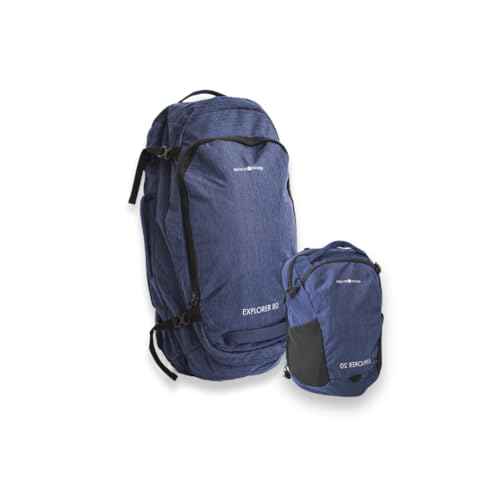 Sac à dos de voyage Explorer 80+20 réglable pour éviter le mal de dos en rando