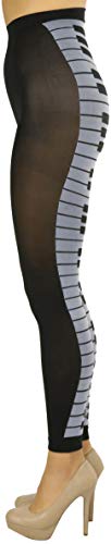 Image of ToBeInStyle Women's Opaque Ankle Long Nylon Footless Fun Tights Pantyhose