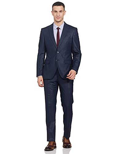 Image of Raymond Men's Wool Blend SB 2 BTN Peak Lapel-Cont FIT Suit-Dress Set