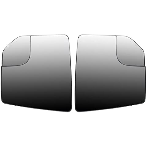 Top10 Racing Driver Side and Passenger Side Rearview Mirror Glass, Right Heated Blind Spot Mirror Compatible with 2015 2016 2017 2018 2019 2020 Ford F-150 F150, Replaces FL3Z17K707A Cover