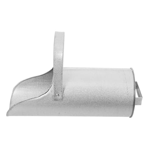 SHINEOFI Secchio Sabbia Portatile in Metallo con Manico Imbuto per Calcestruzzo per Getto Secondario Strumento Costruzione Efficiente