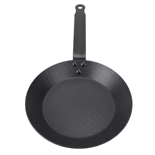 Eujgoov Sartén De Acero Al Carbono Sartén Antiadherente Para Tortilla, Calentamiento Uniforme Para Cocina De Inducción De Gas Estufa De Cerámica, Multifuncional Para Dorar Filete Saltear Recalentar