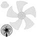 Fan Blades Replacement, Fan Blades, 14 Inch Plastic 5-Leaves Silent Replacement Lightweight for Household Stand or Desk Fanner, White