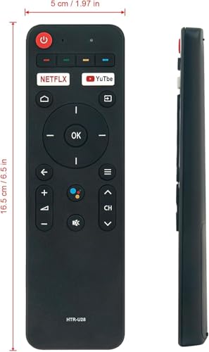 Image of Compatible with Haier TV Remote Original HTR-U28 Suitable for LED UHD HD Smart Android Haier Television Without Google Assistant Feature