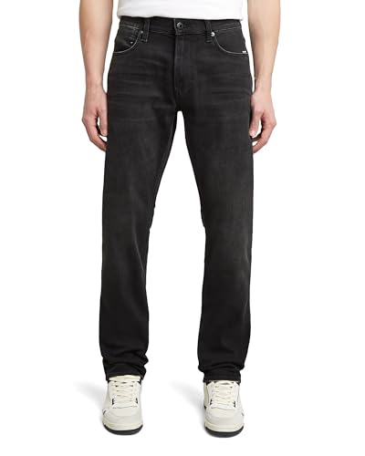 G-STAR RAW Herren Mosa Straight Jeans, Schwarz (Worn in Black Moon D23692-B479-G108), 40W / 34L