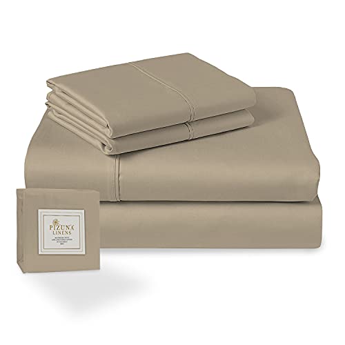 Pizuna Sheet Set, Simply Taupe, Sheet Set - Single