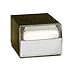 Traex 6512-06 Black and Chrome Counter Top Napkin Dispenser