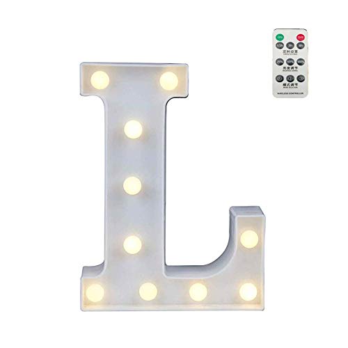 Preisvergleich Produktbild BOENTA Leuchtbuchstaben Deko Led Buchstaben Hauptlichter dekorativ für Wand Nachtlicht batteriebetrieben Batterie-Nachtlicht Batterielampen für zu Hause l