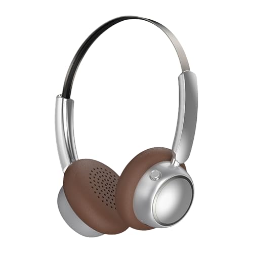 Auriculares inalámbricos para música - Auriculares inalámbricos, auriculares de diseño retro con cancelación de ruido Herramienta de audio de entretenimiento para ver vídeos Correr Trabajar en la