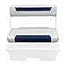 Wise 8WD156-BS-1904 Deluxe Series Swingback Back Rest & Seat Cushion Set, fits 70 Qt. / 62 Qt. Swingback Cooler Seat - Brite White/Mariner Blue