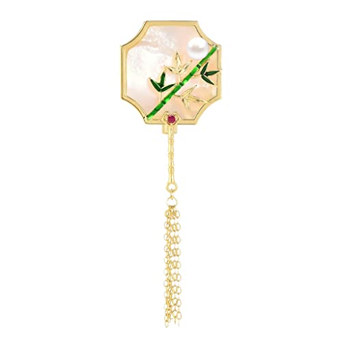 Broche pour veste et manteau chic avec perle d'eau douce pour look de bureau