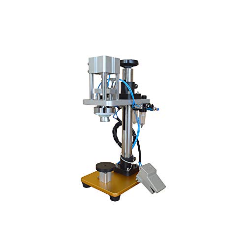 INTBUYING Pneumatic Perfume Bottle Capping Machine Perfume Bottle Capper Perfume Bottle Sealing Machine Aluminum Plastic Cover Sealer