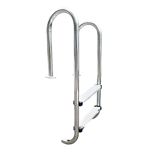 Escalera para piscina acero inoxidable 2 peldaños antideslizante miniatura 1