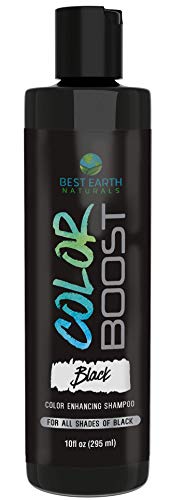 Color Boost Black Color Depositing Shampoo for All Shades of Black Hair to