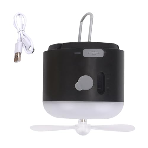 Luz del Ventilador Carpa Carga USB con Velocidades Ajustables Y Brillo Función Múltiple para Ventilador Techo Campaña