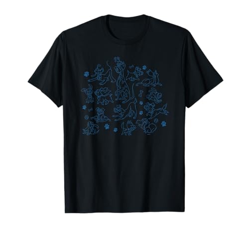 T-shirt Disney Dogs style décontracté avec pattes de chien confort
