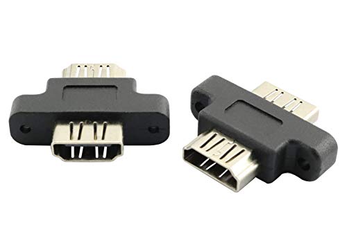 Adaptador HDMI Traodin 2PCS Hembra a Hembra miniatura 3