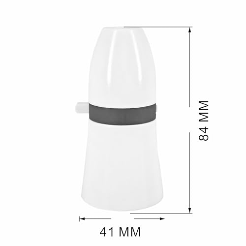 2 pcs per Pack B22 Lamp Holder With Power Switch White Color Bayonet Cap Ceiling Switched Bulb Socket - Image 3