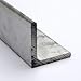 316 Stainless Steel Angle, Unpolished (Mill) Finish, ASTM A276, Equal Leg Length, Rounded Corners, 2.5