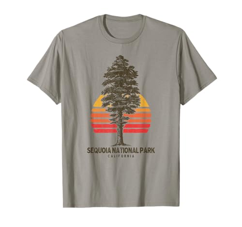 Sequoia National Park Retro Tree Minimalist Graphic T-Shirt