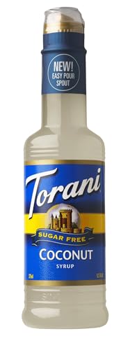 Torani Coconut Syrup Sugar Free Pack of 4