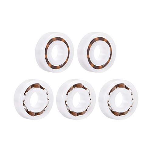 Rodamientos 698 anticorrosión de plástico y vidrio uxcell 8x19x6mm para entornos húmedos 5 piezas
