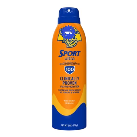 Bananas-Boat Sport Sunscreen Spray SPF 100 Clear Continuous Sunblock Mist for Adults Water Sweat Resistant UV Protection Lightweight