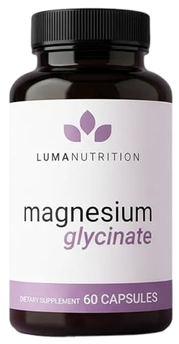 Luma Nutrition Magnesium Glycinate 500mg, 60 Vegan Capsules