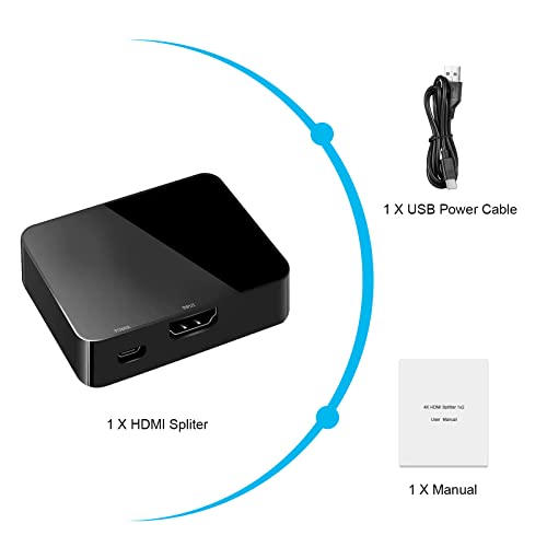 AMANKA 4K HDMI Splitter 1x2 Aggiornato