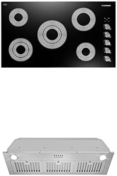 Cosmo 2-Piece Kitchen Package, 36" Electric Cooktop & Insert Range Hood