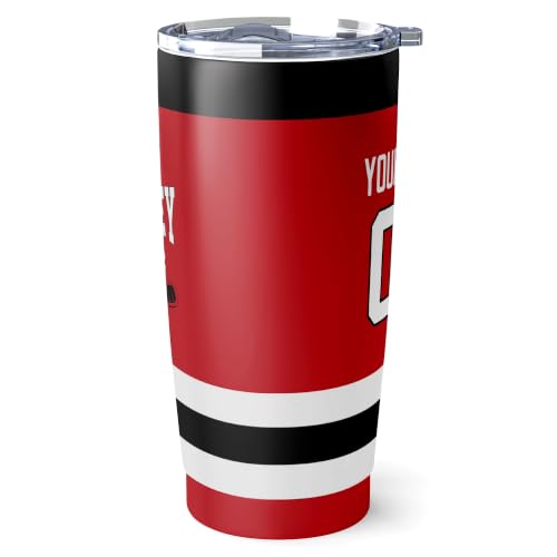 Image of ANTKING New Jersey Tumbler 20oz Custom Name Number Travel Mug Gifts | Stainless Steel Insulated Coffee Cup for Men Women
