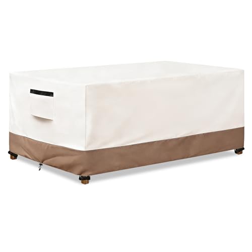 SoloToo Rectangle Outdoor Table Cover Waterproof, 72" W x 44" D x 23" H