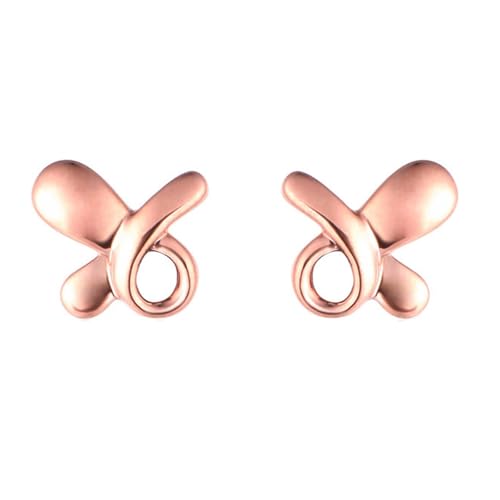 Boucles d'oreilles or 9K et 18K avec papillon pour mariage élégant