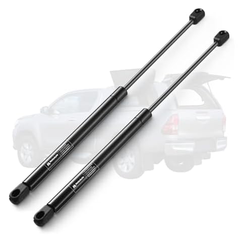HelloAuto C1614195 16 inch 35Lb/156N Gas Struts Shocks Lift Support Spring for Topper Rear Window Truck Cap Camper Shell Canopy Snugtop are Leer are ATC Camper, Set of 2 Cover