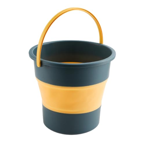 Cubo de agua plegable portátil de 4.6/10/16.8L para exteriores, para camping, pesca y viajes