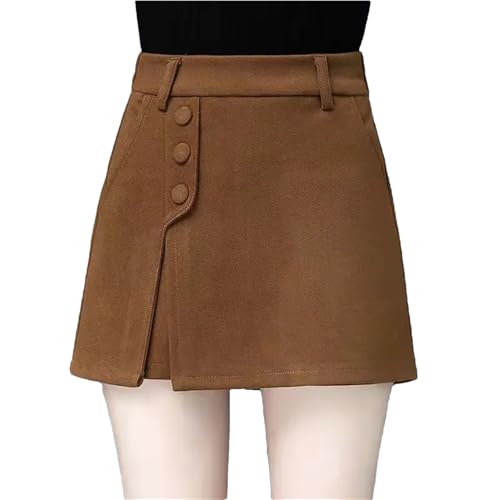 Jupe de pantalon de bureau ample et slim à taille haute élastique