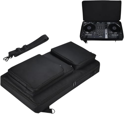 YaoshanTuda Universal DJ Controller Case for Pioneer DDJ-FLX6/SX/SX2/SX3/800/808/T1 – Portable Travel Bag with Adjustable Shoulder Strap, Multi-Storage, Durable & Lightweight