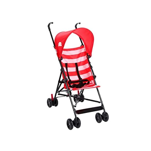 Carrinho Guarda-Chuva Malibu 6m-15kgs Vermelho Multikids Baby BB349