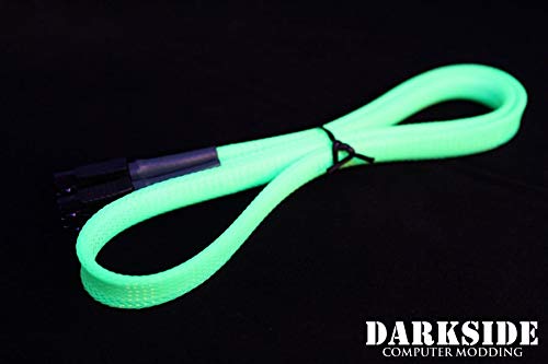 Cable de datos SATA 3.0 60cm 180° a 180° Darkside verde miniatura 3