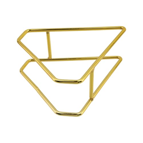 Support de sous-verre triangulaire doré pour éviter le désordre sur la table - 5